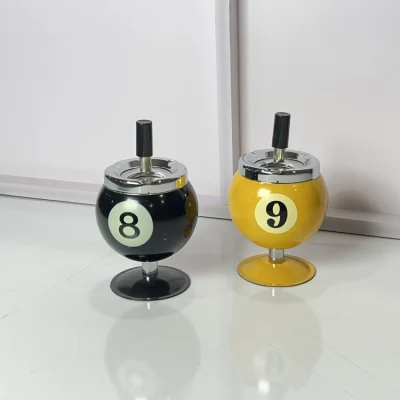 زیرسیگاری پایه دار طرح توپ بیلیارد (توپ 8 و 9)