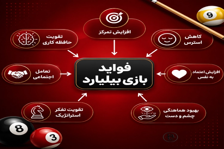 فواید بازی بیلیارد چیست؟