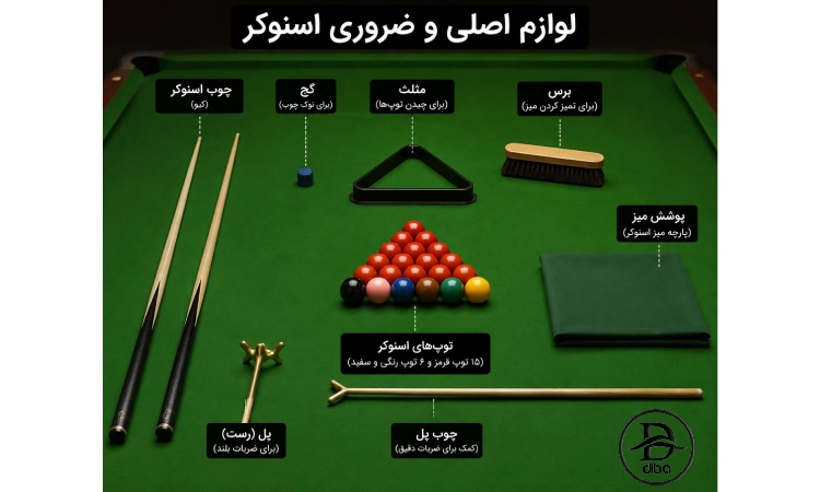 لوازم اصلی و ضروری اسنوکر